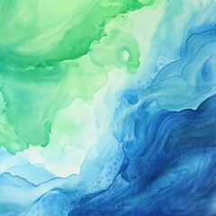 Indigo Coral Lime abstract watercolor paint background barely noticeable with liquid fluid texture for background, banner with copy space and blank text area 