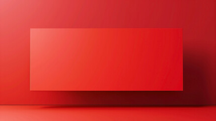 Red color luxury background with blank space for product presentation.