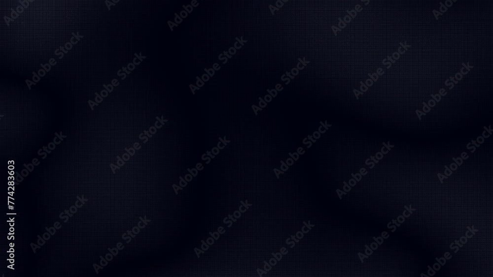 Poster Animated abstract technology dark background. glowing random dots and grid. data, hi-tech concept. virtual space.
