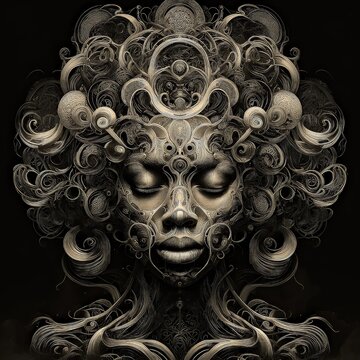 Ethereal Mindscape: Portraits of Intricate Tranquility