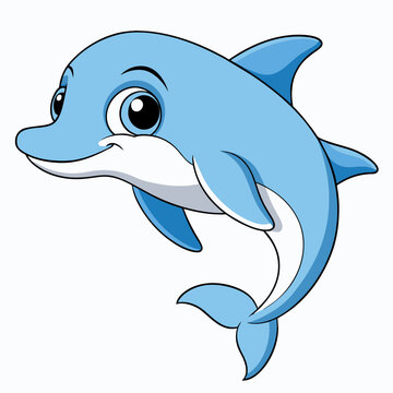 Dolphin Smiling Icon