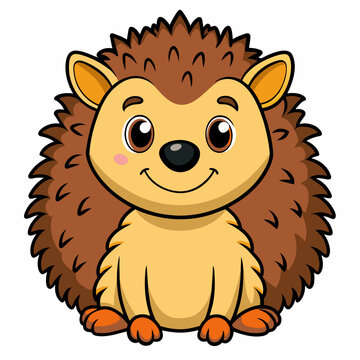 Hedgehog Smiling Clipart
