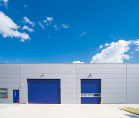 Fototapeta na wymiar modern warehouse exterior