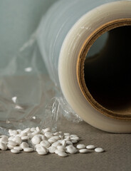 Plastic granules for the production of food film