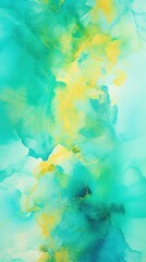 Fototapeta na wymiar Lemon Orchid Turquoise gradient background barely noticeable thin grainy noise texture, minimalistic design pattern backdrop 