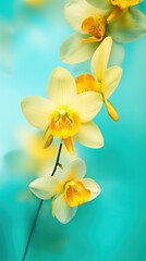 Lemon Orchid Turquoise gradient background barely noticeable thin grainy noise texture, minimalistic design pattern backdrop 