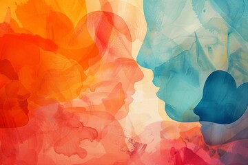 abstract background for Mental Health or  Maternal Mental Health Month 