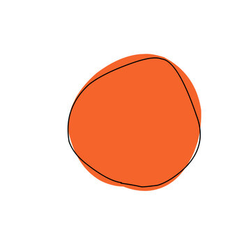 recommend clip art: Organic amoeba blob shape abstract colorful with outline circle. Hand drawn vector