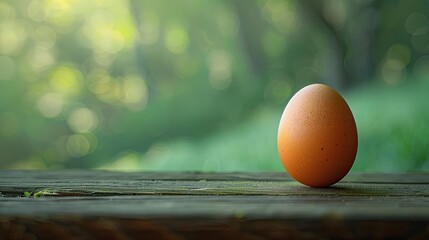 Balanced Egg: Symbol of Summer Vitality - obrazy, fototapety, plakaty