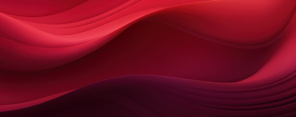 Maroon gradient wave pattern background with noise texture and soft surface 