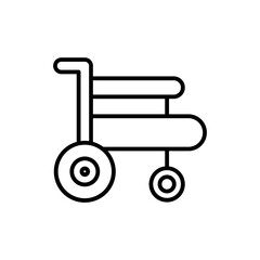 wheelchair line icon