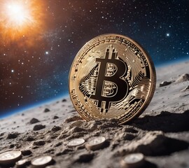 Bitcoin in Outer Space: Digital Currency Soars on Alien Planet
