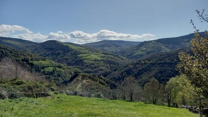Naklejka premium Montaña de los Ancares de Lugo, Galicia