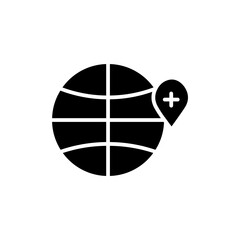 globe glyph icon