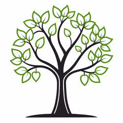 Obraz premium minimalist simple logo tshirt landscape ai victor silhouette graphic elemant design illustration image