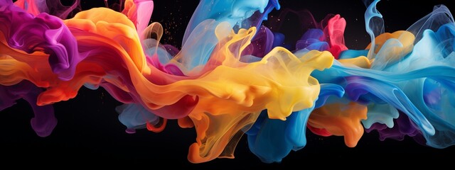 Step into the realm of innovation and creativity with a stunning 3D depiction of swirling paint splashes, a testament to the boundless possibilities of imagination.