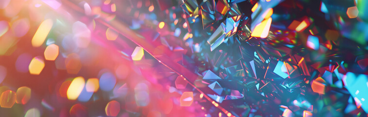 abstract colorful crystal glass background 