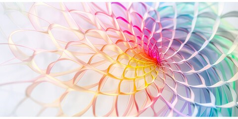 Schöner abstrakter Hintergrund mit Ornamenten in Pastell Farben für Webdesign und Drucksachen als Vorlage, ai generativ