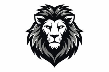 lion head logo icon silhouette