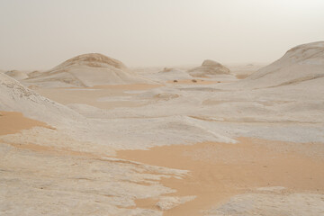 Desierto Blanco de Egipto - obrazy, fototapety, plakaty