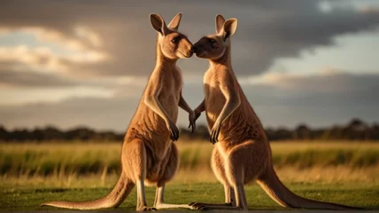 Stof per meter kangaroo © Victoria