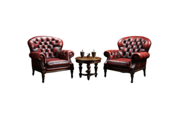 Classical Furniture on transparent background.