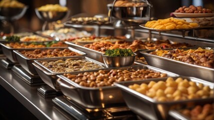 Fototapeta premium buffet food in a restaurant
