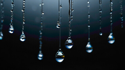 Colorful water droplets dance in the light, a kaleidoscope of hues reflecting the world's delight.





