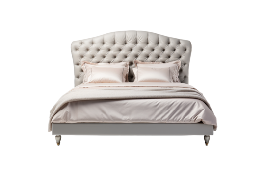 Customized Bed on transparent background.