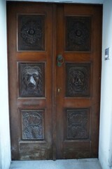 Old wooden doors, antique gate