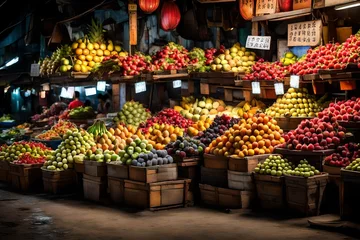  Asia s nighttime fresh fruit market With copyspace for text © MISHAL