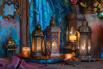Ramadan Kareem Festive Decorations Art






