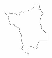 Roraima State outline map
