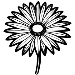 flower silhouette vector illustration svg file