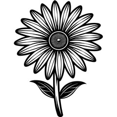 flower silhouette vector illustration svg file