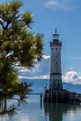 Aufnahme eines Leuchturm am Bodensee.