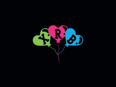 XRB Initial Balloon Letter Logo