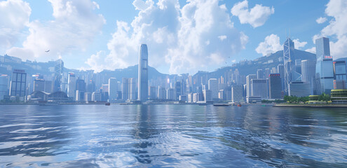 Hong Kong with nice view 8k