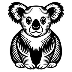 panda silhouette vector illustration svg file