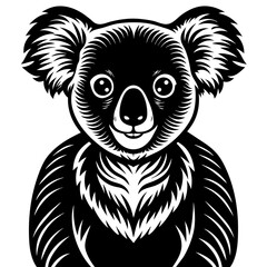 panda silhouette vector illustration svg file