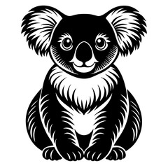 panda silhouette vector illustration svg file