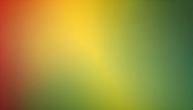 Abstract green, yellow, and red gradient background. Background for your presentation, banner, graphic design, poster, wallpaper. Blurred Image creative concept