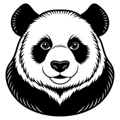 panda silhouette vector illustration svg file
