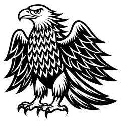 eagle silhouette vector illustration svg file