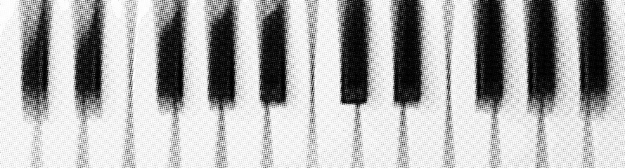 Piano Keys halftone effect - 774327639