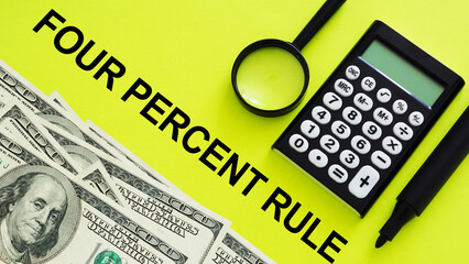 Four Percent Rule is shown using the text