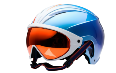 A helmet topped with protective goggles ready for an adventure