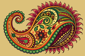 paisley pattern tattoo