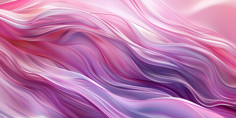 Fototapeta premium Abstrakter Hintergrund in welligen leuchtenden Neon Pink Farben für Webdesign und Drucksachen als Vorlage