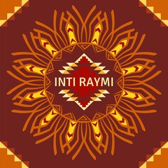 Religious festival Inti Raymi. Inca celebration of the Sun. Pagan holiday in Peru.